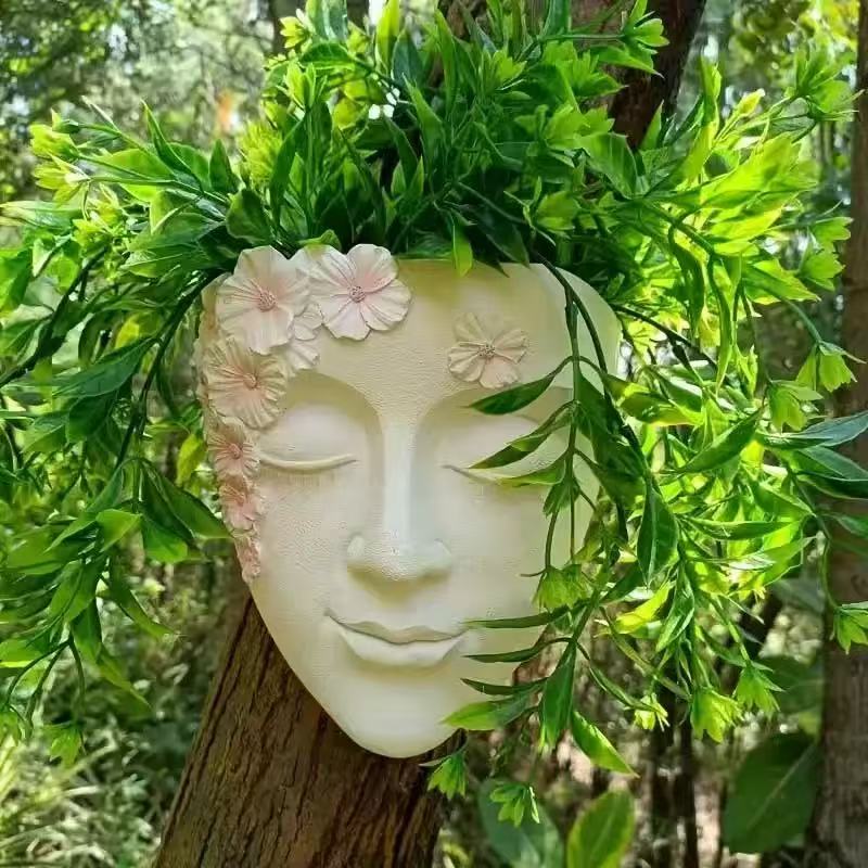 Echeveria Succulent - Creative Wall Mounted Facial Flower Pot