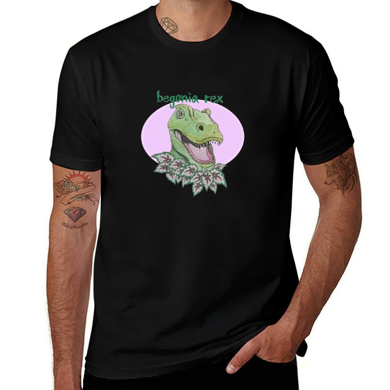 T rex begonia (pink) T-Shirt S - огляд і ціна Begonia Rex